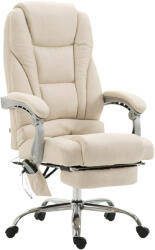  Masszázs főnöki fotel műbőr és szövet kárpittal - Pacific - krém szövet kárpittal (1924511404)