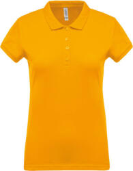 Kariban Női galléros póló Kariban KA255 Ladies’ Short-Sleeved piqué polo Shirt -3XL, Yellow