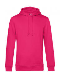 B&C Collection Férfi kapucnis hosszú ujjú organikus pulóver B and C Organic Hooded 3XL, Magenta rózsaszín