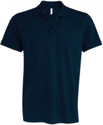 Kariban Férfi galléros póló Kariban KA239 Mike - Men'S Short-Sleeved polo Shirt -3XL, Navy
