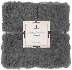 Springos meleg pléd, 220x240 cm - Grafit (HA7065)