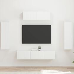 vidaXL ТВ шкаф 5 бр. Бяло (3409168)