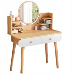 Rebiko Fésülködőasztal Tükörrel , fa, skandínáv stílus, nagy