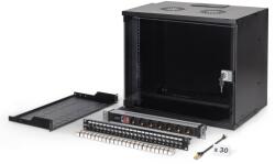 ASSMANN Rack Digitus by Assmann SOHO Pro DN-49205-SET, 19 inch, 9U, 540 x 400 mm, Black (DN-49205-SET)