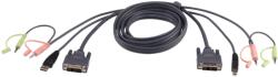 ATEN Cablu KVM Aten 2L-7D03UD, USB - DVI - Audio, 3 m (2L-7D03UD)