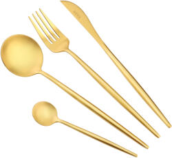  Matt felületű arany evőeszközkészlet - 24 darabos ZASS ZG-CS 04