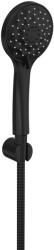 SAPHO zuhanyszett 4 funkciós kézizuhannyal, matt fekete 1204-61B (1204-61B)