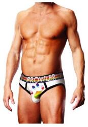 Prowler rövidnadrág, fehér, logós derékpánttal, Progress Pride zászló színek, férfi szett, M INTL (eroplace_4890808273708)
