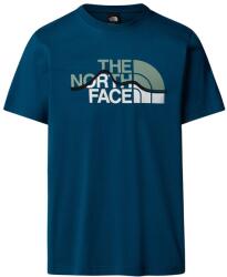 The North Face The North Face, Mountain Line póló logómintával, Fehér, Olajkék, S (NF0A87NTBSI1-S)