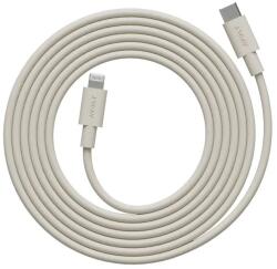 Avolt Apple AVOLT USB-C/Lightning gyors adat- és töltőkábel, gyorstöltés, 60 W, 2 méter, szilikon anyag, minimalista design, krém (C1CLMI2BE)