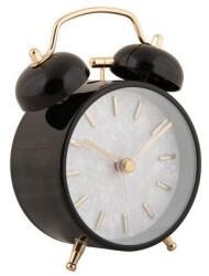 Karlsson PEARL GLOW retró ébresztőóra, Ø 8 cm - fekete (ka6009bk)