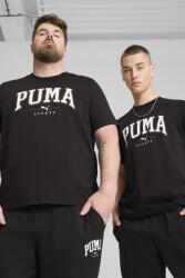 PUMA Puma, Squad logómintás pamutpóló, Fekete, Törtfehér, L (681791-01-L)