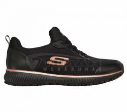 Skechers Munkavédelmi Cipő Női SKECHERS SQUAD fekete-arany SR 77222EC 41-es (77222EC.41)