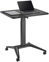 Maclean Birou Gaming Maclean MC-453 B Birou mobil pentru laptop cu reglare pneumatică a înălțimii, masă pentru laptop cu roți, 80 x 52 cm, max. 8 kg, reglabilă înălțime max. 109 cm (negru) (MC-453) - pcone