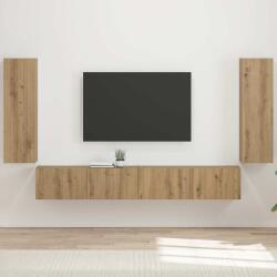vidaXL TV falit kabinet szett 4 pcs Artisan tölgy Faanyag (3408933)