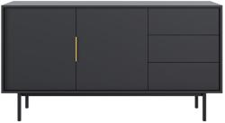 WIPMEB Viva Komód 2d3s 154 Fekete/fekete