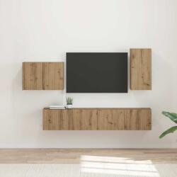 vidaXL TV falit kabinet szett 4 pcs Artisan tölgy Faanyag (3408942)