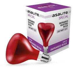 Asalite Infra Izzó Piros G95 E27 100W (ASAL0069) - ledvonal