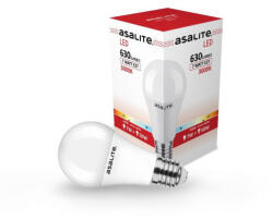 Asalite LED Izzó A60 gömb E27 7W 3000K (630 lumen) (ASAL0031) - ledvonal
