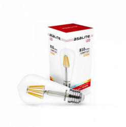 Asalite LED Izzó ST64 filament E27 8W 2700K (810 lumen) (ASAL0120)