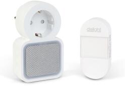 Delight vezeték nélküli csengő dugaljjal (Kinetic) fehér 55338 (55338)