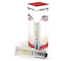 Asalite LED Izzó E14 3W 3000K (360 lumen) (ASAL0121) - ledvonal