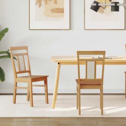 vidaXL Étkezőszék 2 pcs Természetes Tömör Gumi Fa (42020504)