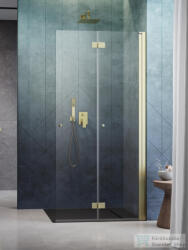 Radaway Nes Walk-in KDD-B 100 zuhanyfal, szálcsiszolt arany profil, jobbos 10024100-99-01R (10024100-99-01R)