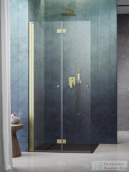 Radaway Nes Walk-in KDD-B 90 zuhanyfal, szálcsiszolt arany profil, balos 10024090-99-01L (10024090-99-01L)