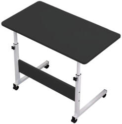 Leziter Masă pentru laptop cu înălțime reglabilă 80x40 cm negru (LYHL-030-BL)