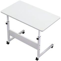 Leziter Masă pentru laptop cu înălțime reglabilă 80x40 cm alb (LYHL-030-WH)