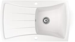 NERO Gránit Mosogatótálca NERO Venezia + Szifon Fehér