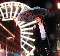 Reisenthel CLASSIC mechanikus, kék--fehér pipás esernyő RS4073