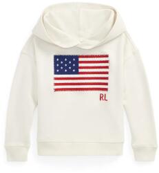 Ralph Lauren gyerek melegítőfelső pamutból - fehér 109-116