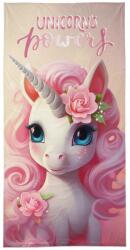 Carbotex Nagy Rózsaszín Unikornis Törölköző, 100% Pamut, 70x140cm (RNL182004)