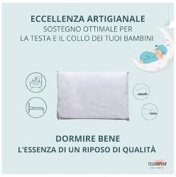  Gyerek párna, 40×60cm, olasz pamut, hipoallergén, fehér (46445455544533)