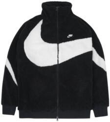 NIKE Big Swoosh Reversible Boa Jacket Black White fekete - decathlon - 96 309 Ft