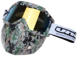 Unit Ochelari motocross atv enduro Unit, model masca army, culoare rama army, lentila oglinda (AB3610243) - mxenduro