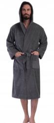  Sportos Pamut Frottír Fürdőköpeny, kapucnis, szálloda, Size XL (161770-BUKLE)