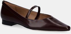 BOSS bőr balerina cipő 50553005 - burgundia Női 38