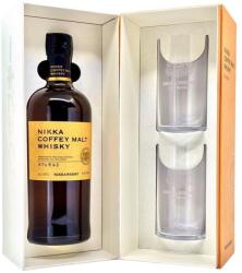 NIKKA WHISKY Coffey Malt whisky ajándékcsomag 2 highball pohárral DRS (0, 7L / 45%) - goodspirit