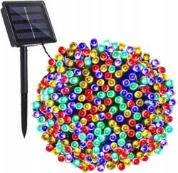 TF 200 LED-es napelemes kerti fényfüzér, RGB színes, 15 m, 8 világítási móddal (M720)