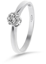  14 karátos fehérarany eljegyzési gyűrű - PP27f (AU14175) AU14175