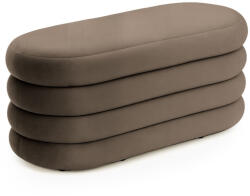 AKORD Furniture Factory AKORD PUFFO Tapicerowana Pufa Welur Brązowy Otwierany Schowek (AKO-PUPUFFO-BR)