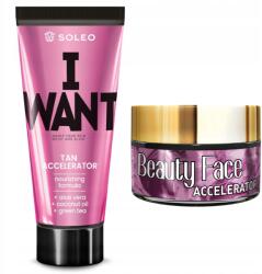 Soleo I Want Ultra + Beauty Face, gyorsító, 150ml/15ml