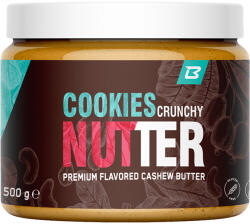 BodyWorld Cookies Crunchy Nutter 500 g, kesudió-süti-fehér csokoládé