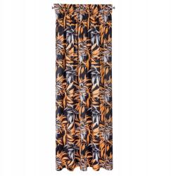 Eurofirany Kész függöny Zoja szalaggal, 140x270 cm, barna (385817)