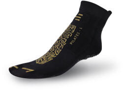 R-EVENGE Pilates Classic zokni Fekete/Arany. Ideális Pilateshez, jógához és edzőtermi 34/37 fekete|sárga