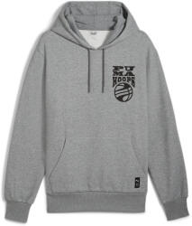 PUMA Kapucnis pulóver Puma Hoops szürke