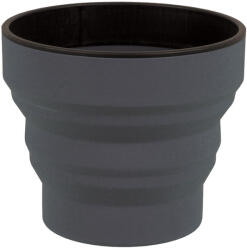 LIFEVENTURE Összecsukható szilikon Ellipse Flexi bögre 350 ml, grafit